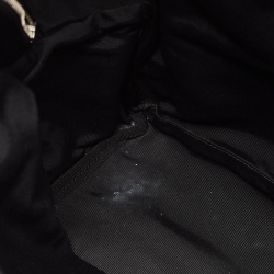 Saint Laurent Black Croc Embossed Leather City Backpack