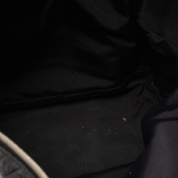 Saint Laurent Black Croc Embossed Leather City Backpack