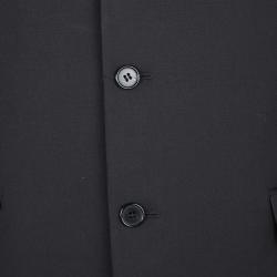 Saint Laurent Paris Black Tailored Wool Blazer XL