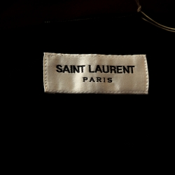 Saint Laurent Black Felted Wool Officer Jacket M