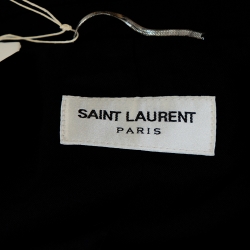 Saint Laurent Paris Black Wool Zip Detail Short Jacket L