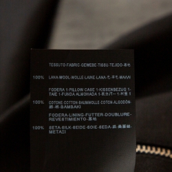 Saint Laurent Paris Black Wool Zip Detail Short Jacket L