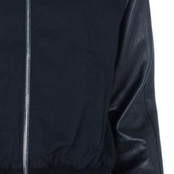 Saint Laurent Paris Leather Bomber Jacket XXL