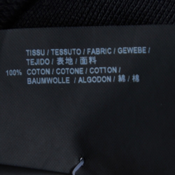 Pre Owned Saint Laurent Black Archive Logo Print Cotton Hooded Sweatshirt M