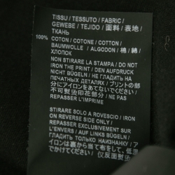 Pre Owned Saint Laurent Paris  Black Abstract Logo Printed Cotton T Shirt M