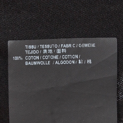 مملوكة مسبقًا Saint Laurent Paris Black Printed Cotton Crew Neck T-Shirt M