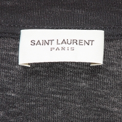 مملوكة مسبقًا Saint Laurent Paris Black Printed Cotton Crew Neck T-Shirt M