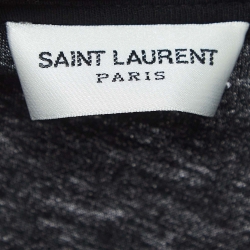 Pre Owned Saint Laurent Black Smoking Kills Print Cotton T-Shirt L