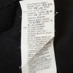 Saint Laurent Black Decoupe Dust Cotton T-Shirt S