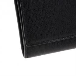 Pre Owned Saint Laurent Black Classic Y Flap Wallet