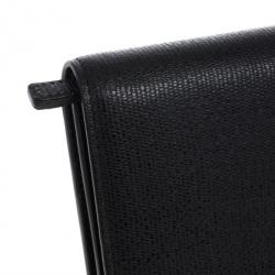 Pre Owned Saint Laurent Black Classic Y Flap Wallet