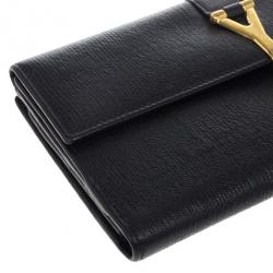 Pre Owned Saint Laurent Large Y Line Flap Wallet