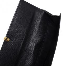 Pre Owned Saint Laurent Large Y Line Flap Wallet