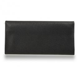 مملوكة مسبقًا Yves Saint Laurent Black Leather Classic Large Wallet 