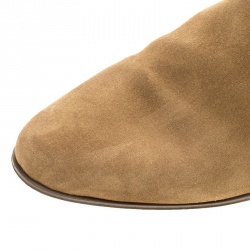 Saint Laurent Paris Beige Suede Jodhpur Chelsea Boots Size 42