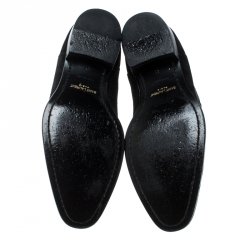 Saint Laurent Paris Black Suede Wyatt Chelsea Ankle Boots Size 41
