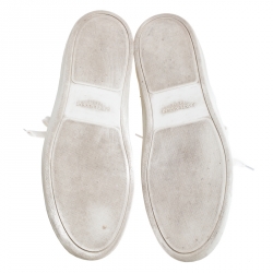 Saint Laurent Paris White Leather Court Classic High Top Sneakers Size 41