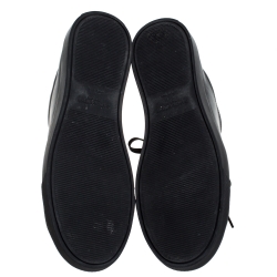 Saint Laurent Black Leather Andy Low Top Sneakers Size 43