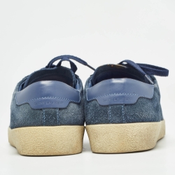 Pre Owned Saint Laurent Blue Suede Court Classic Sneakers Size 40
