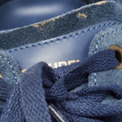 Pre Owned Saint Laurent Blue Suede Court Classic Sneakers Size 40