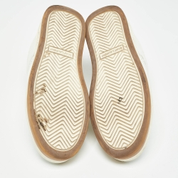 Pre Owned Saint Laurent White Leather SL/61 Sneakers Size 43.5