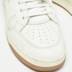 Pre Owned Saint Laurent White Leather SL/61 Sneakers Size 43.5