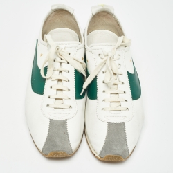 Saint Laurent Multicolor Leather and Suede Jay Sneakers Size 43