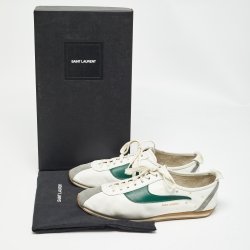 Saint Laurent Multicolor Leather and Suede Jay Sneakers Size 43