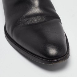 Pre Owned Saint Laurent Black Leather Finn Chelsea Boots Size 43