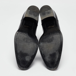 Pre Owned Saint Laurent Black Leather Finn Chelsea Boots Size 43