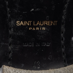 Pre Owned Saint Laurent Black Leather Finn Chelsea Boots Size 43