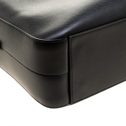 Saint Laurent Black Leather Museum Briefcase