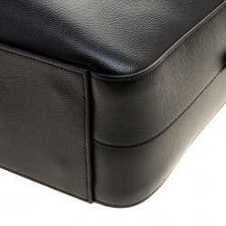 Saint Laurent Black Leather Museum Briefcase