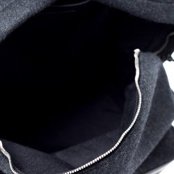 Saint Laurent Dark Grey Wool Classic Backpack