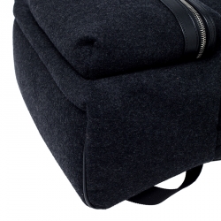 Saint Laurent Dark Grey Wool Classic Backpack
