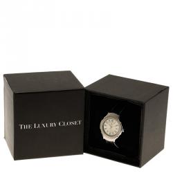 Saint Laurent Paris Silver Stainless Steel Classic Men's Wristwatch 36MM
