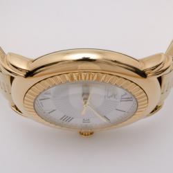 Yves Saint Laurent Full Gold Plated Herrenuhr Unisex Wristwatch