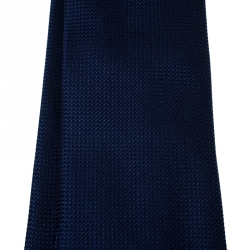 Pre Owned Salvatore Ferragamo Blue Textured Silk Jacquard Tie