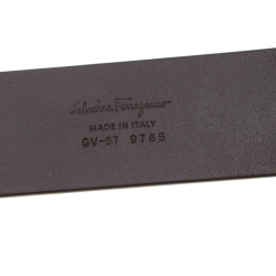 Pre Owned Salvatore Ferragamo Brown Leather Hickory Belt 115