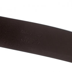 Pre Owned Salvatore Ferragamo Brown Leather Hickory Belt 115CM
