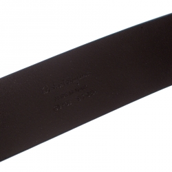 Pre Owned Salvatore Ferragamo Brown Leather Hickory Belt 115CM
