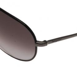 Pre Owned Salvatore Ferragamo Black SF119SL Rectangle Sunglasses