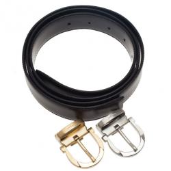 مملوكة مسبقًا Salvatore Ferragamo Brown Leather Reversible Belt 100CM