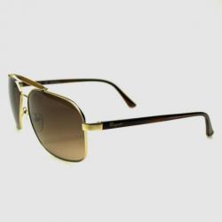 Pre Owned Salvatore Ferragamo Shiny Gold SF107S Mens Sunglasses 