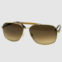 Pre Owned Salvatore Ferragamo Shiny Gold SF107S Mens Sunglasses 