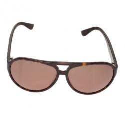 Pre Owned Salvatore Ferragamo Tortoise Frame SF619S Aviators