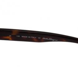 Pre Owned Salvatore Ferragamo Tortoise Frame SF619S Aviators