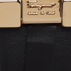 Pre Owned Salvatore Ferragamo Black/Brown Gancini Cut to Size Reversible Belt 100CM