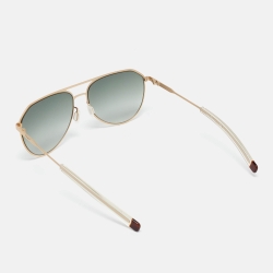 Salvatore Ferragamo Green/Gold SF219S Aviator Sunglasses
