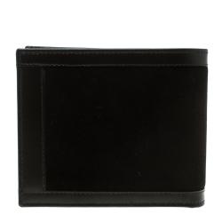 Pre Owned Salvatore Ferragamo Brown Leather and Suede Bifold Wallet